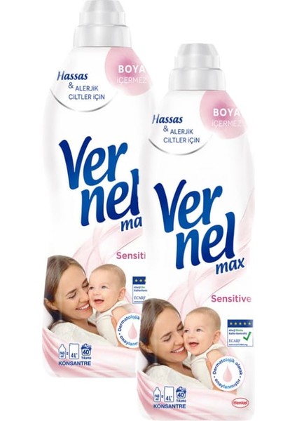 Vernel Max Sensitive Yumuşatıcı 2 x 960 ml