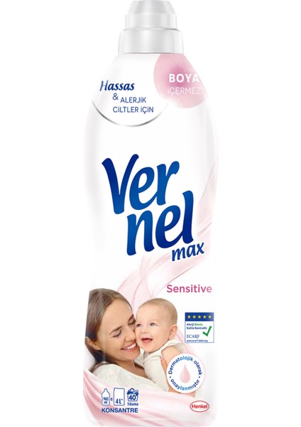 Vernel Max Sensitive Yumuşatıcı 2 x 960 ml