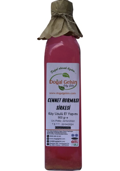 Doğal Gelsin Kolay Gelsin Cennet Hurması Sirkesi - 500 ml