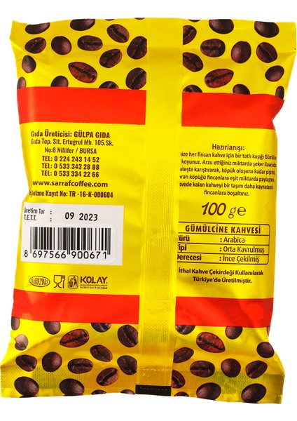 Gümülcine Kahvesi 100Gr 30'lu fiyatları