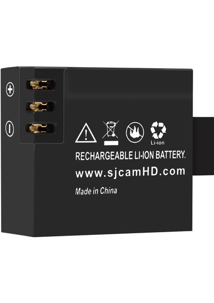 Sjcam SJ4000 SJ5000 M10 Uyumlu 3.7V Li-Ion 900 Mah 3.33 Wh Yedek Batarya Gplus SJ-900
