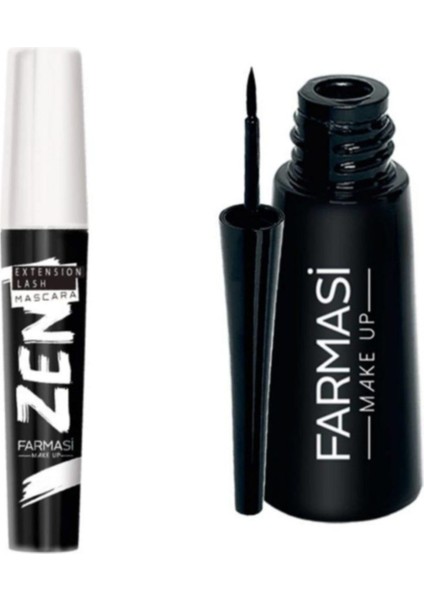 Zen Maskara 8 ml + Deep Look Kalın Uçlu Eyeliner