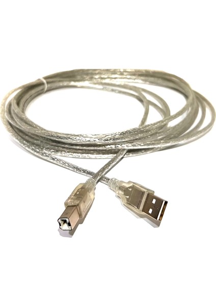 5 Metre USB Yazıcı Kablosu USB 2.0 Tip A Erkek - B Erkek USB 2.0 Printer Kablo USB A'dan B'ye 5m