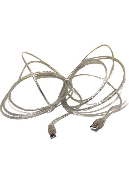 5 Metre USB Yazıcı Kablosu USB 2.0 Tip A Erkek - B Erkek USB 2.0 Printer Kablo USB A'dan B'ye 5m
