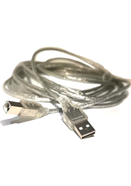 5 Metre USB Yazıcı Kablosu USB 2.0 Tip A Erkek - B Erkek USB 2.0 Printer Kablo USB A'dan B'ye 5m
