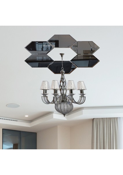 Ayna | Füme Ayna | 6'lı Takım Altıgen Tavan Aynası fiyatları