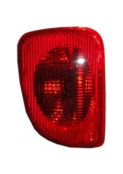 2008 - 2013 Renault Kangoo Arka Tampon Reflektörü Sol Kırmızı - Sisli (Pleksan) (Oem NO:8200419906)