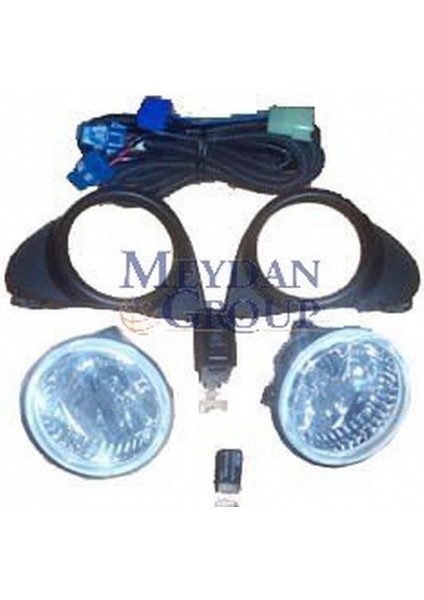 2000 - 2002 Toyota Yaris Sis Lambası Sağ - Sol Set 2 Parça Yuvarlak (Çerçeve - Role - Düğme - Tesisat Komple) (Oem NO:8121006070)