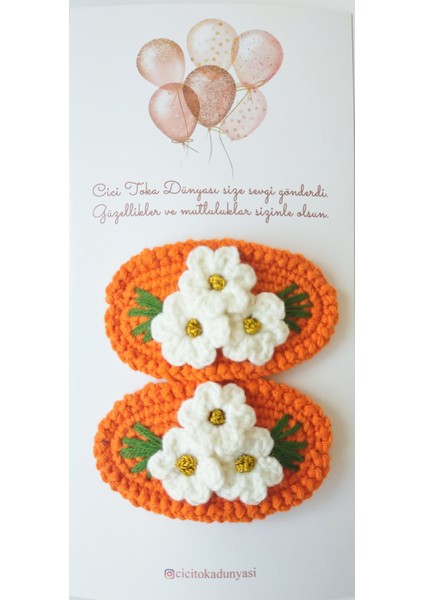 El Yapımı Organik Çıtçıtlı Toka Seti