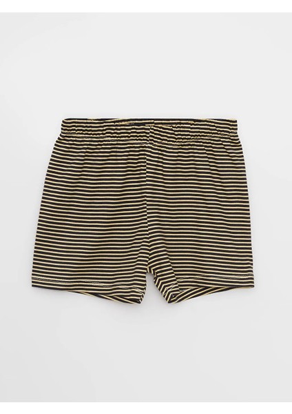 Bisiklet Yaka Kısa Kol Baskılı Pamuklu Erkek Bebek Pijama Takımı