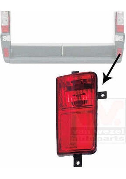 Fıat Ducato Boxer Jumper 2006 Sis Lambası Arka Tampon Stop Sol (Oem NO:1355874080)