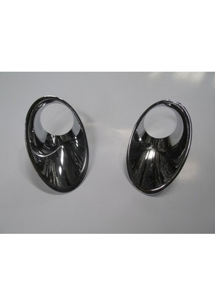 2012 - 2013 Renault Megane Iıı Hb - Sis Lamba Kapağı Çerçeve Nikelajı Sağ - Sol Set 2 Parça (Oem NO:261521021R)