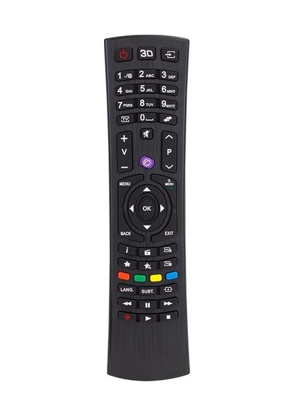 Vestel Seg RC4849 LCD Mini Mor Tuşlu Lcd-Led Tv Kumanda Büyük Kalıp 3D Tuşlu