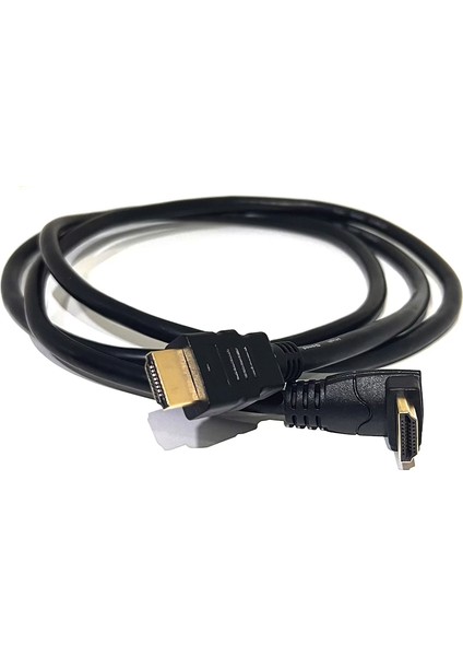 1.5 Metre HDMI Kablo 90 Derece 1.5mt HDMI L Kablo HDMI Erkek - Erkek Aşağı Açılı Kablo 1.5m modelleri