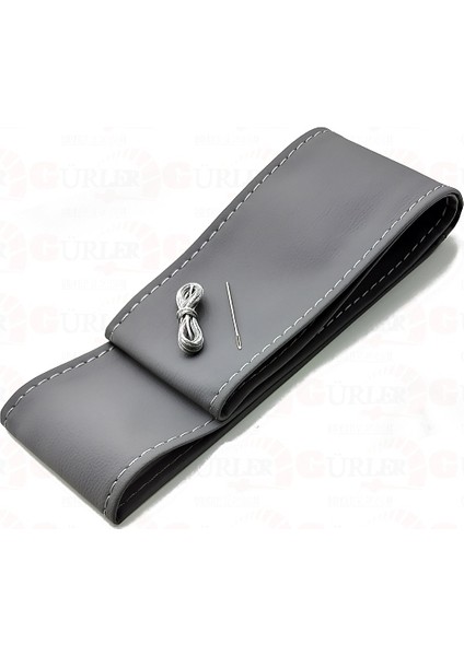 Opel Vectra Dikmeli Direksiyon Kılıfı Soft Gri Renk (38CM×10.5CM)
