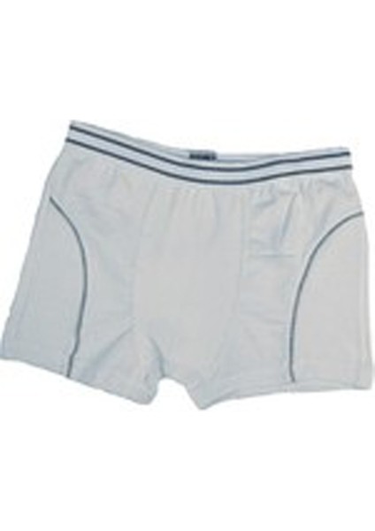6'lı Tutku Erkek Çocuk Elastan Boxer Beyaz