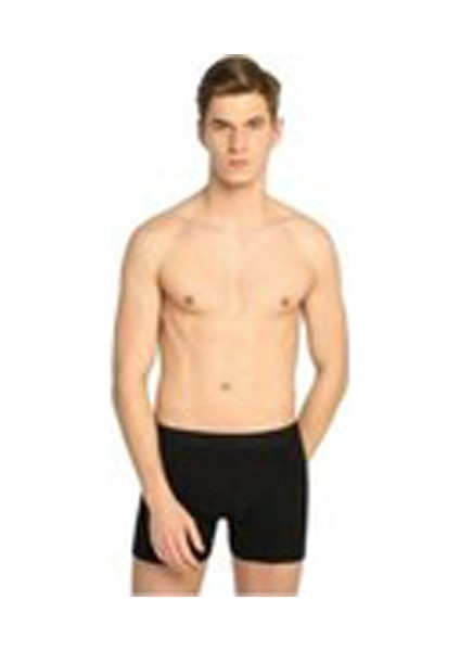 3'lü Tutku Erkek Elastan Boxer Siyah