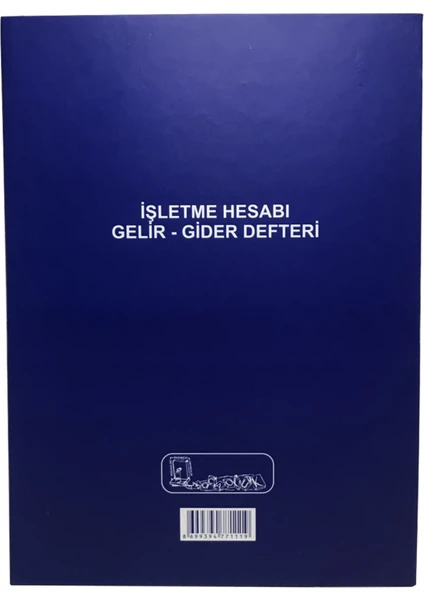 İşletme Hesabı Gelir-Gider Defteri Cilt Kapak