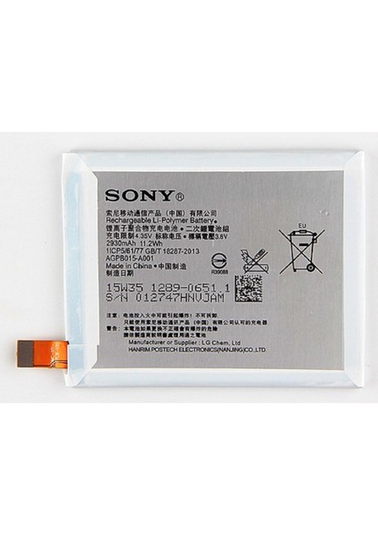 Sony Xperıa C5 Batarya 2930MAH