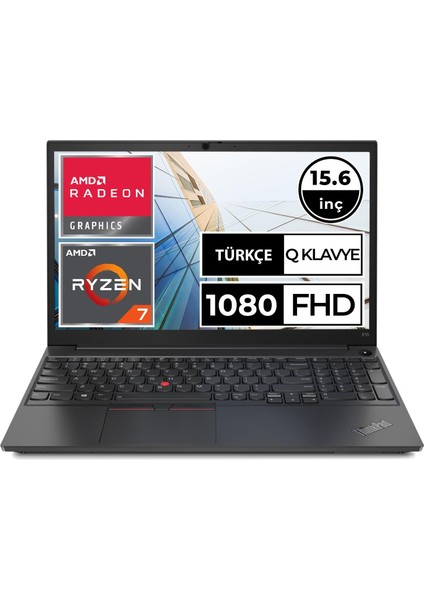 E15 20YGSAHBXT Ryzen7 5700U 8 GB 256 SSD Freedos 15.6" FHD Taşınabilir Bilgisayar