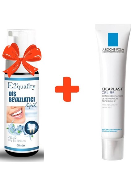 E2'quality Diş Köpük + La Roche Posay Cicaplast B5 Jel 40 ml Yatıştırıcı Jel