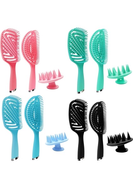 3'ü 1 Plastik Kıvırcık Saç Salon Tarak Seti Içi Boş Masaj Tarak (Mavi) (Yurt Dışından) fiyatları