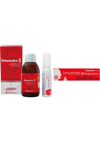 Şurup 150 ml + Imumax Boğaz Spreyi 16+ Yaş 30 ml