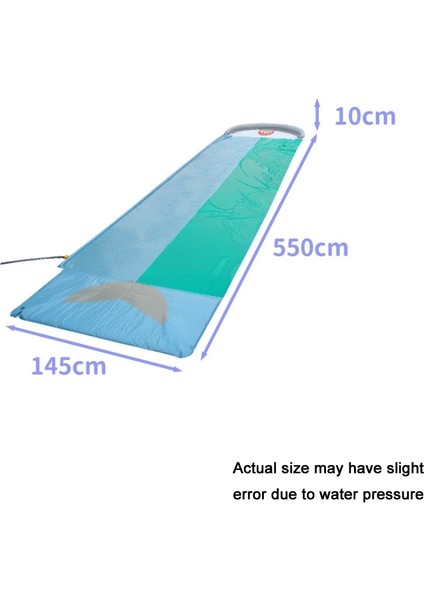 Çift Çocuk Su Kaydırağı Çim Sprey Ped Balina modelleri