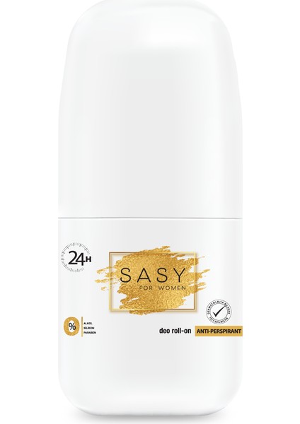 Sasy Antiperspirant Deo Doğal Içerikli Kadın Roll On 50 Ml