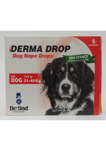 Dr. Sed Maxi Derma Köpek Ensedamlası 21-40 kg 5'li Damla Paketi 5 x 2 gr