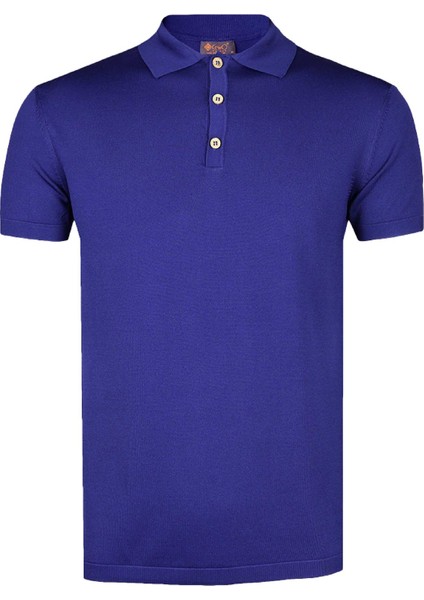 Basic Açık Lacivert Polo Triko Tişört