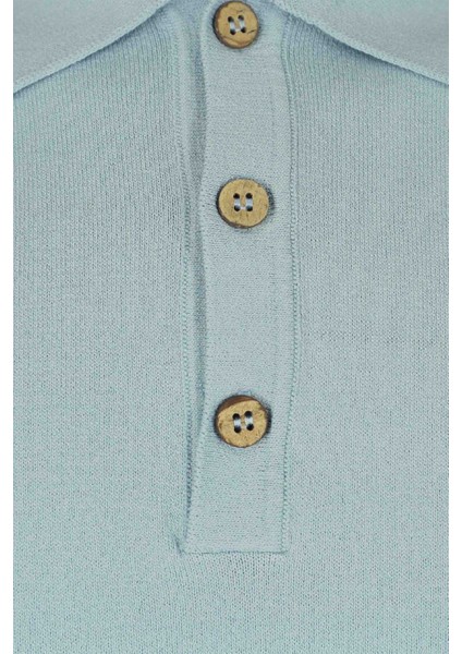 Basic Ether Mavi Polo Triko Tişört