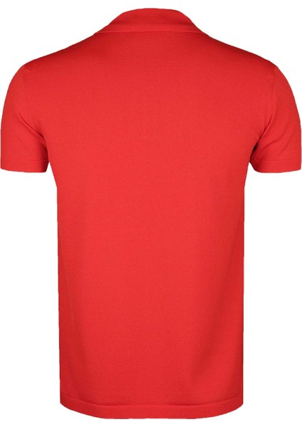 Basic Kırmızı Polo Triko Tişört