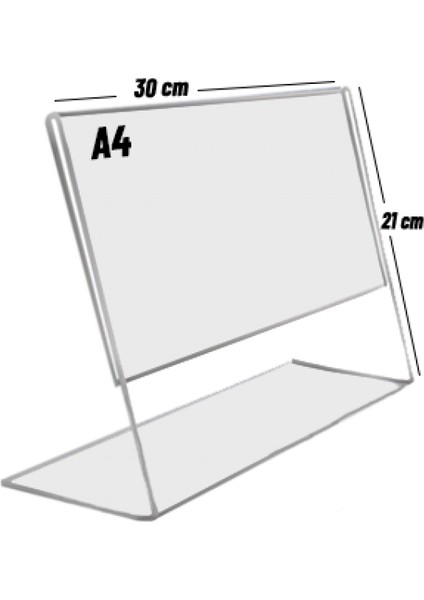 A4 L Tipi Yatay Pleklsi Föylük 20 Adet Broşürlük Etiketlik