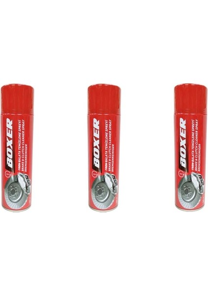 Boxer Fren Balata Temizleme Spreyi 3 Adet 500ML