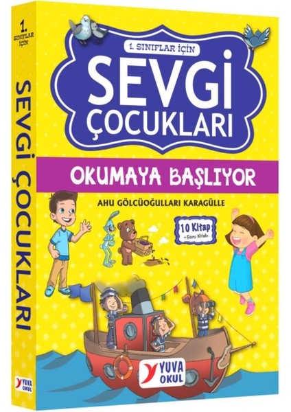 1.sınıflar Için Sevgi Çocukları Okumaya Başlıyor Set 10 Kitap - Yuva Okul