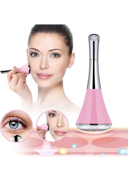 Cilt Sıkılaştırma Masajı Mini Mikrocurrent Yüz Germe Makinesi Yüz Titreşim Masaj Iontoforez Güzellik Bakımı Kaldır | Mikrosürret Cihazı (Beyaz) (Yurt Dışından) fırsatları