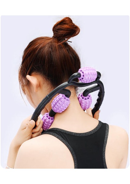 U Şekli Tetik Noktası Masaj Silindiri Kol Bacak Boyun Kas Doku Için Fitness Spor Yoga Pilates Spor Tekerlek Yüz Germe Aracı | Ev Kullanımı Güzellik Cihazları (Yurt Dışından) modelleri