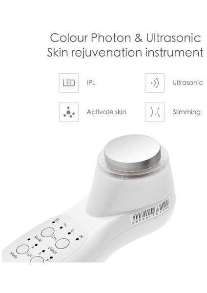 Ultrasonik Led 7 Renk Işık Masaj Cilt Bakım Cihazı (Yurt Dışından) modelleri