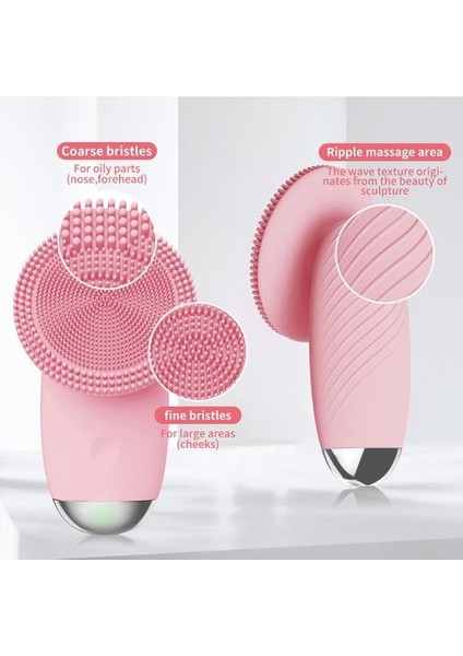 Silikon Yüz Temizleme Fırçası Elektrikli Yüz Temizleyici Elektrikli Yüz Temizleyici Temizlik Cilt Derin Yıkama Masaj Fırçası | Elektrikli Yüz Temizleme Cihazları (Yurt Dışından) fırsatları