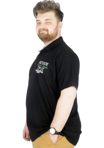 Büyük Beden T-Shirt Polo MD500E 22342 Siyah fiyatları