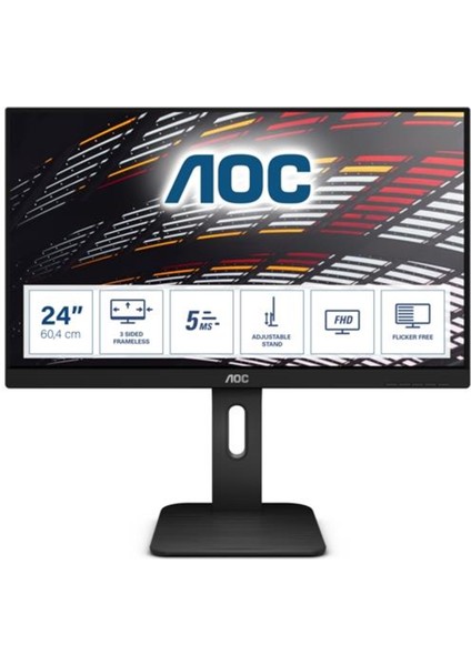 Aoc 23.8" 24P1 IPS Pivot mm Monitör 5ms Siyah