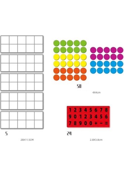 On Frame Matematik Manipülatif Sayım Çıkarma Ekleme Erken Eğitim(Yurt Dışından)