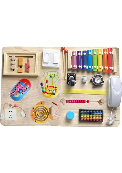 Çocuk Kids Saatli Oyuncaklar Okul Öncesi Bebek Meşgul Kurulu ve Abacus Boncuklar Şampanya