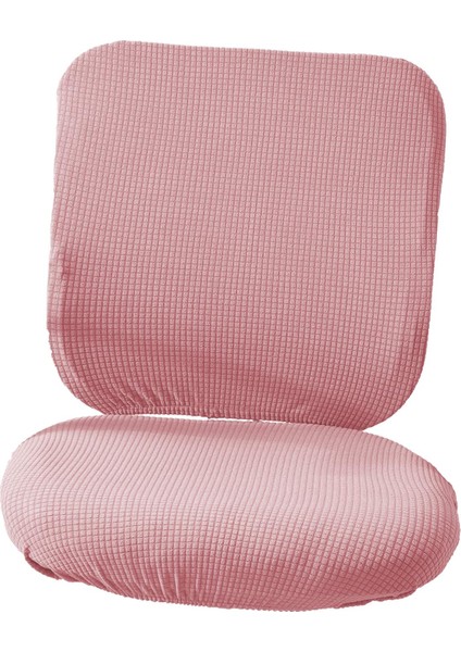Streç Bilgisayar Sandalye Kapak Slipcover Döner Sandalye Kapak Dönen Sandalye Pembe