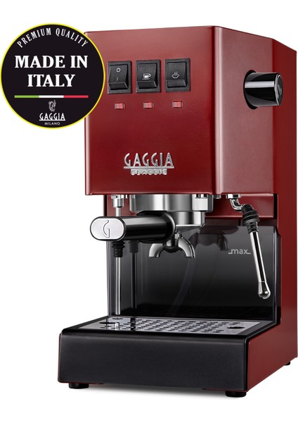 New Classic E24 Kırmızı Espresso Makinesi