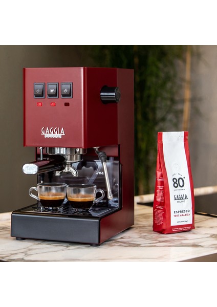 New Classic E24 Kırmızı Espresso Makinesi