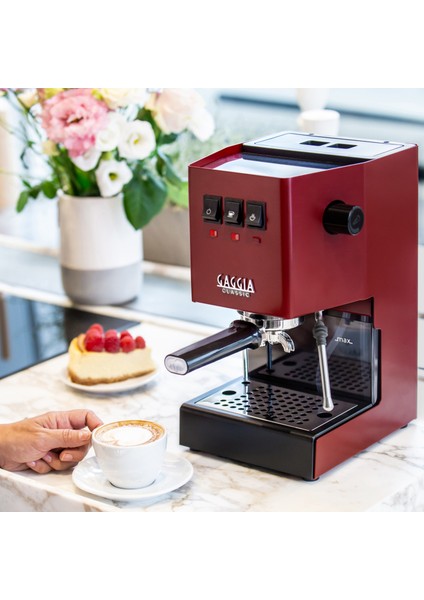 New Classic E24 Kırmızı Espresso Makinesi