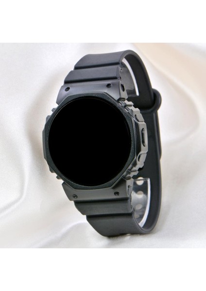 Siyah Silikon Kordonlu LED Watch Genç Kız Kadın Kol Saati ST-304141