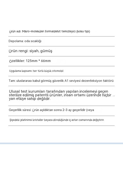 Araba Hava Temizleyici Araba Aromaterapi (Yurt Dışından) fiyatları